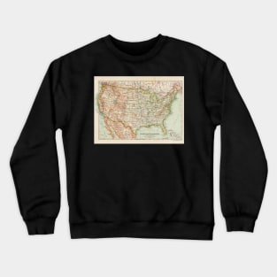 USA Antique Maps Crewneck Sweatshirt